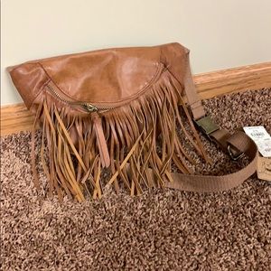 Fringe fanny pack